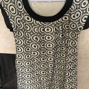 Tiana B. Black and‎ White Floral Dress